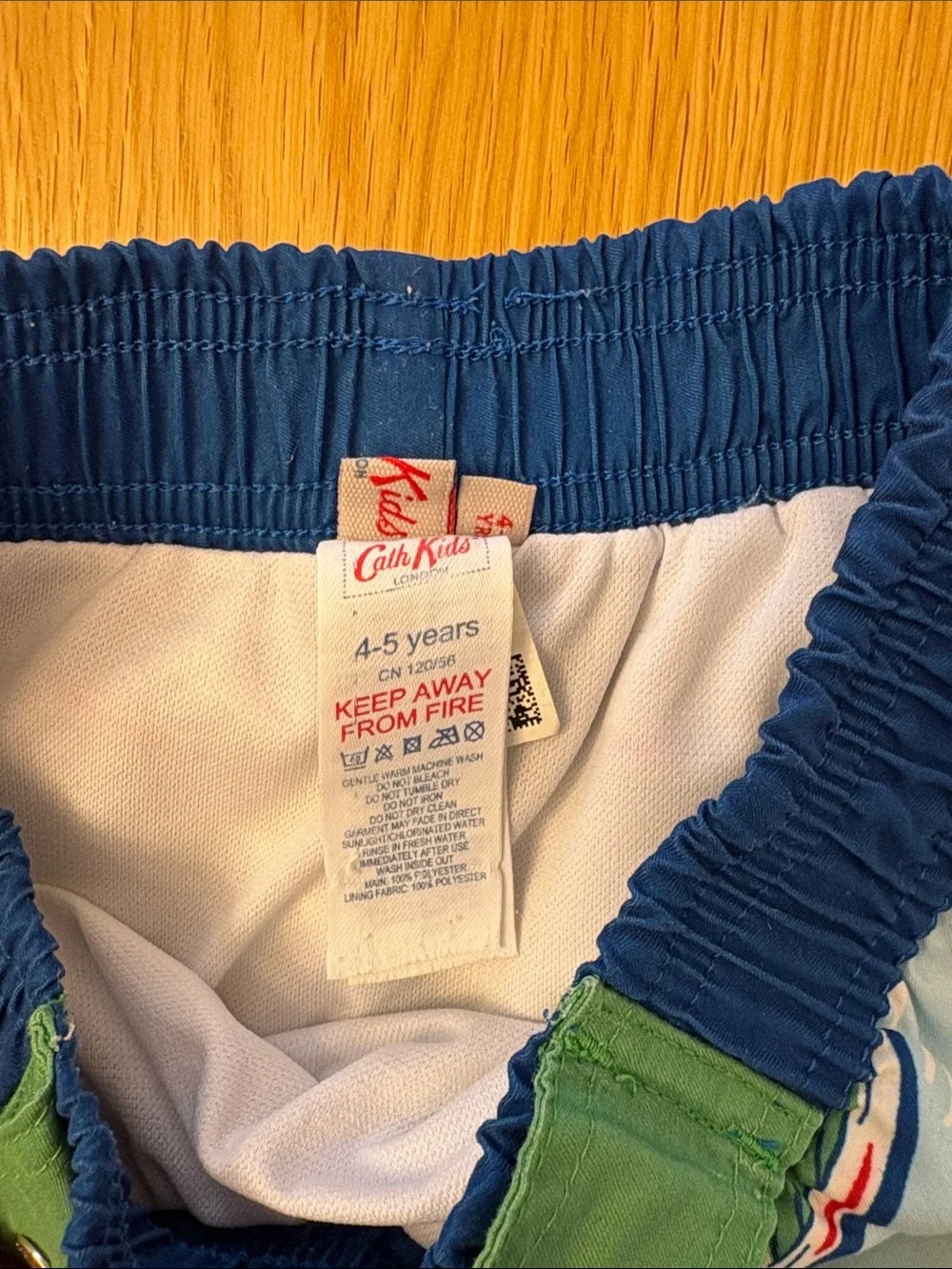 Cath Kidston Boys' Camouflage & Boat Print Swim Shorts - 2 pairs - size 4-5 yrs